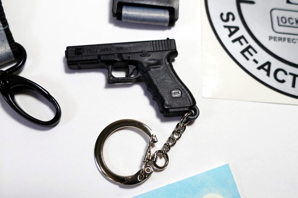 10 NEW GLOCK PENS + GLOCK 17 KEY RING + GLOCK DECAL + WINDOW STICKER