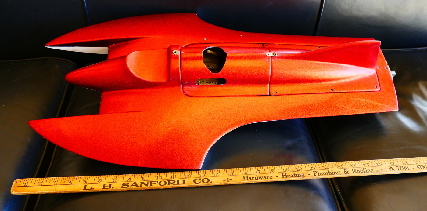 Vintage Rc Tunnel Hull Nitro PICKLE FORK Racing Boat HULL Only W